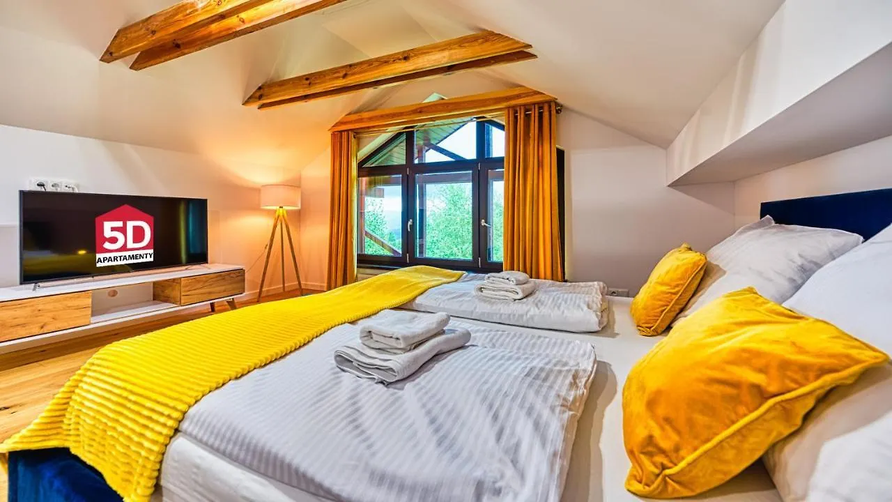 Apartament Penthaus Dwupoziomowy z Klimatyzacją i 2 Łazienkami - 5D Apartamenty Karpacz
