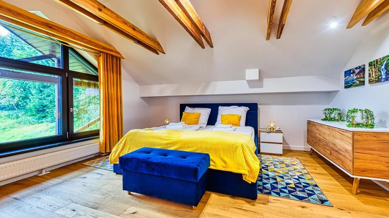 Apartament Penthaus Dwupoziomowy z Klimatyzacją i 2 Łazienkami - 5D Apartamenty Karpacz